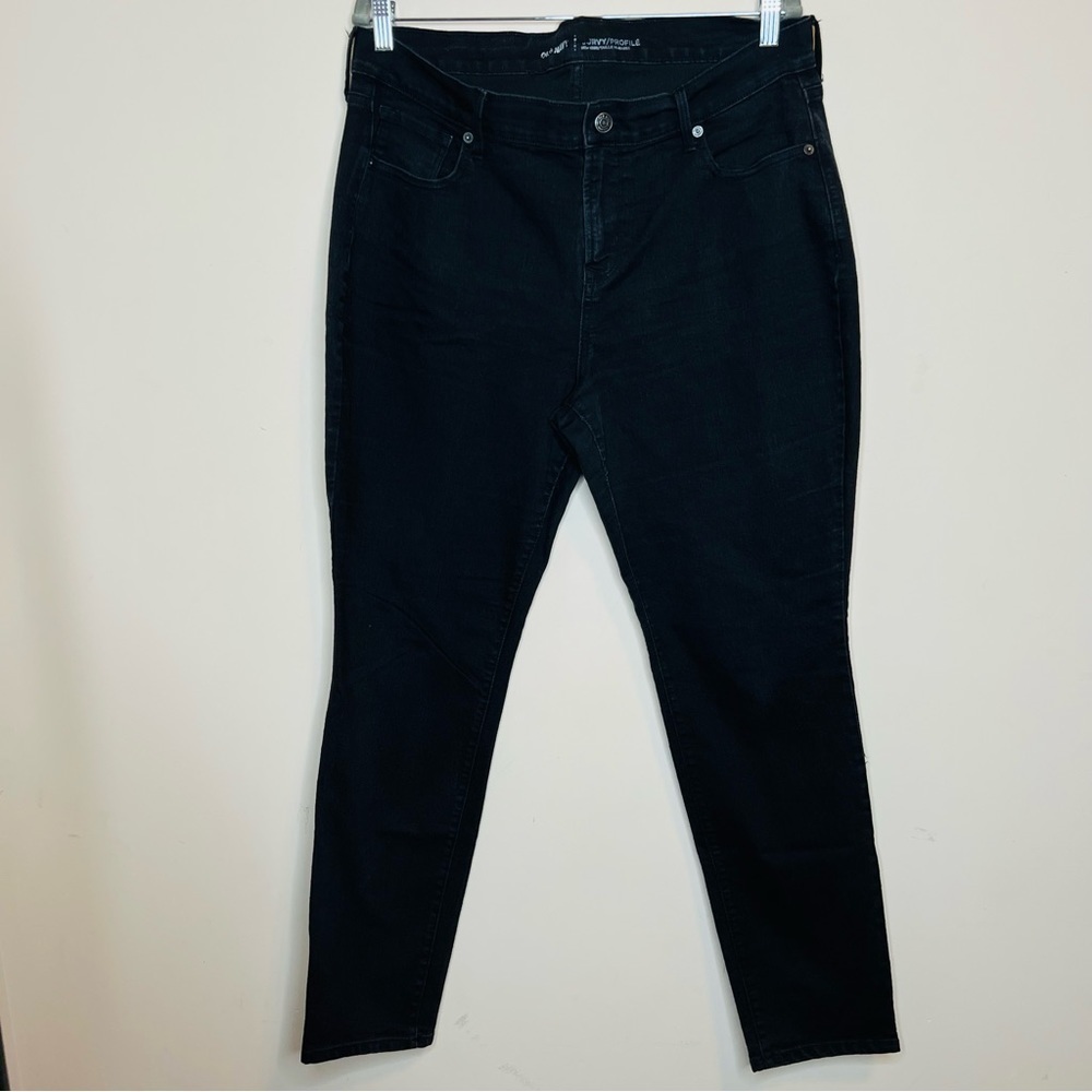 OLD NAVY Curvy Profile High Rise Black Skinny Jeans - Picture 1 of 5